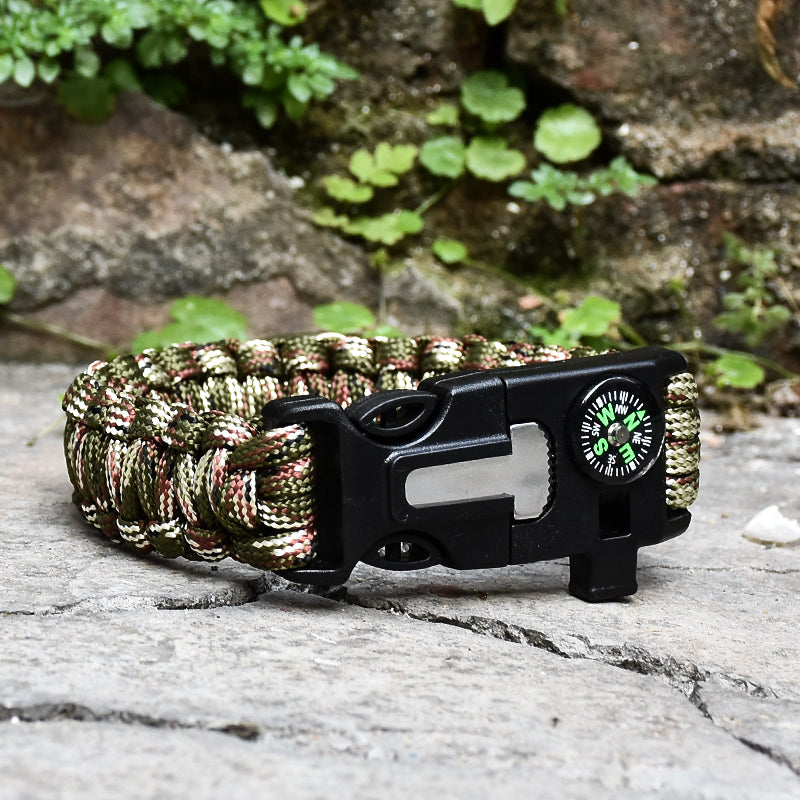 5 in 1 Outdoor Survival Paracord Bracelet